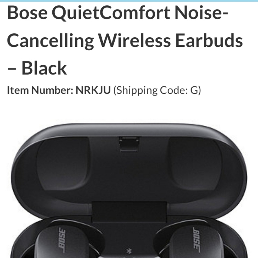 Bose Noise Cancelling earbuds